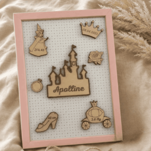 Cadre de naissance thème princesse