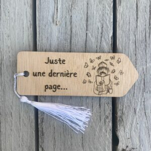 Marque-page en bois personnalisé avec gravure
