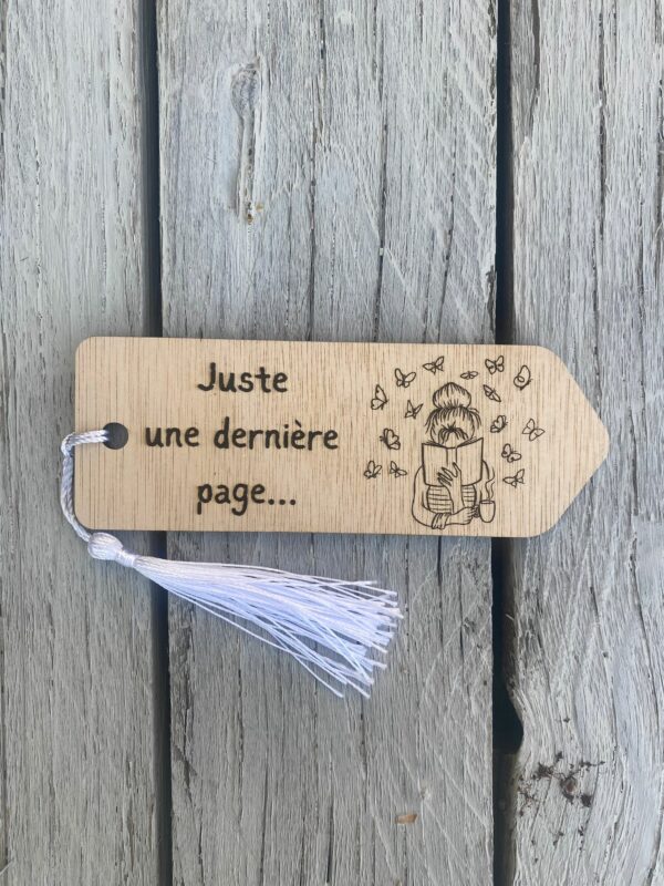 Marque-page en bois personnalisé avec gravure