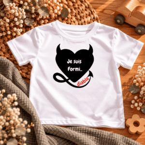 T-shirt enfant Formi'Diable avec inscription humoristique