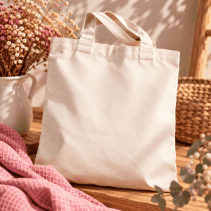 Sac réutilisable personnalisé avec texte ou motif au choix