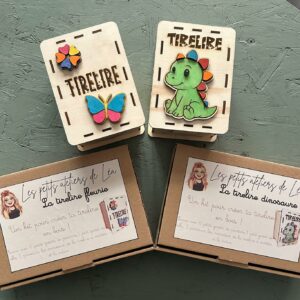 Atelier créatif enfant tirelire à peindre papillon ou dinosaure Les Petits Ateliers de Léa