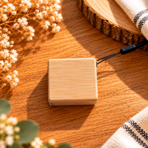 Mètre personnalisé en bois avec gravure sur mesure